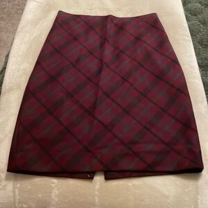 Plaid Pencil Skirt